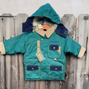 Body Gear Children's Lined Jacket Plaid Vintage Size 2 Unisex Coat Girls Boys